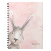 Waterverf Bunny Rabbit Mijn notities Notitieboek (Voorkant)