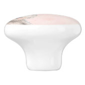 Waterverf Bunny Rabbit Sock Drawer, aangepast Keramische Knop (Zijkant)