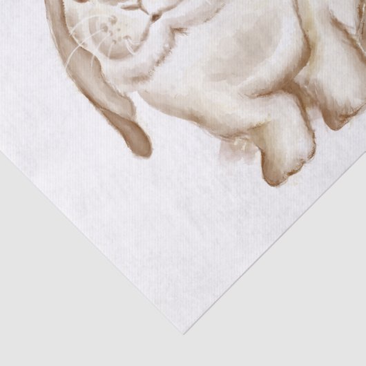 Waterverf Bunny Tissue Paper Tissuepapier (Detail)