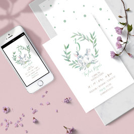 Waterverf Bunny Verjaardagsuitnodigingen Online Kaart