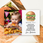 Waterverf Burger Party Verjaardag Bedankt