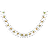 Waterverf Burger Party Verjaardag Vlaggetjes (Alle)