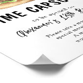 Waterverf Burger Time Capsule 1e verjaardag Poster (Hoek)