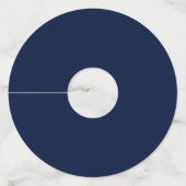 Waterverf Burgundy Blue Floral Wedding Wijnglaslabel (Achterkant)