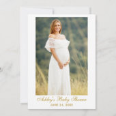 Waterverf Burgundy Floral Glitter Shower Kaart (Achterkant)