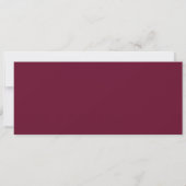 Waterverf Burgundy Mixed Floral Shower Ticket Kaart (Achterkant)