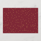 waterverf burgundy navy floral Advisory card Advieskaart (Achterkant)