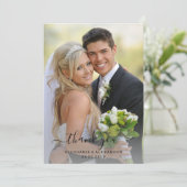 Waterverf Burgundy Navy Flowers Weddenschap Hartel Bedankkaart (Staand voorkant)