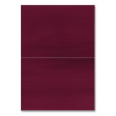 Waterverf Burgundy Navy Flowers Wedding Kaart (Achterkant)