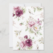 waterverf burgundy peonies baby shower (Achterkant)