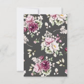 waterverf burgundy peonies rsvp card (Achterkant)