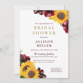 Waterverf Burgundy Rustic Vrijgezellenfeest Kaart (Voorkant)