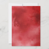 waterverf burgundy - trouwuitnodigingen kaart (Achterkant)