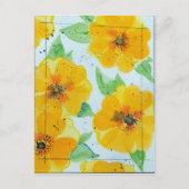 Waterverf Buttercups Briefkaart (Voorkant)