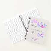  Waterverf Butterflies - Aangepast Notitieboek (Binnen)