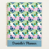 Waterverf Butterflies Aangepaste naamplanner Planner (Voorkant)