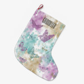Waterverf Butterflies Abstract Gepersonaliseerd Grote Kerstsok (Voorkant (Hangend))