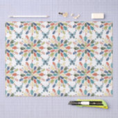 Waterverf Butterflies en Abstracte bloemen Tissuepapier (Craft)