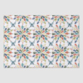 Waterverf Butterflies en Abstracte bloemen Tissuepapier (Voorkant)