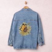 Waterverf Butterflies en Flowers Denim Jacket (Hangar)