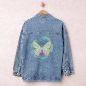 Waterverf Butterflies en Flowers Denim Jacket (Hangar)
