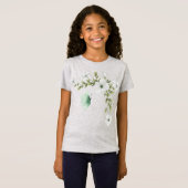 Waterverf Butterflies en Flowers T-shirt (Voorkant volledig)
