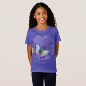 Waterverf Butterflies en Flowers T-shirt (Voorkant volledig)