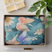 Waterverf Butterflies en Flowers Tissuepapier (Geschenk)