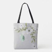 Waterverf Butterflies en Flowers Tote Bag (Achterkant)