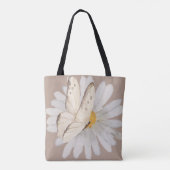 Waterverf Butterflies en Flowers Tote Bag (Achterkant)