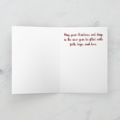 Waterverf Butterflies en Hummingbird Kerstmis Kaart (Binnen)