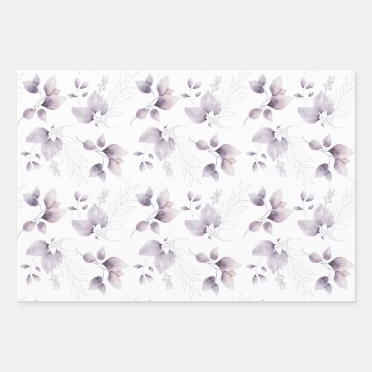 Waterverf Butterflies en Leaves Inpakpapier Vel (Voorkant 3)