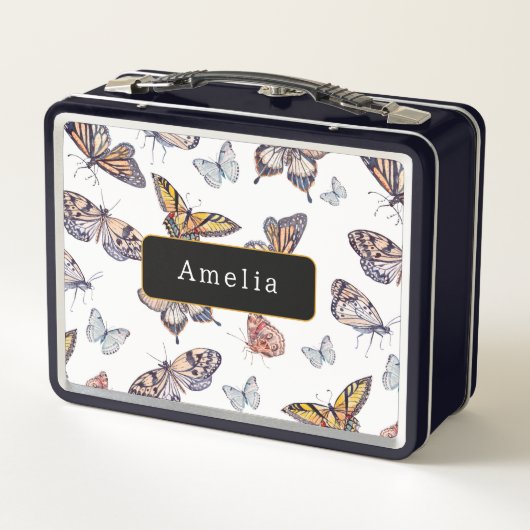 Waterverf Butterflies - Gepersonaliseerd (Achterkant)