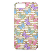 Waterverf Butterflies Gold Glitter Case-Mate iPhone Case (Achterkant)