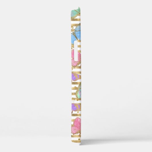 Waterverf Butterflies Gold Glitter Case-Mate iPhone Case (Achterkant / Rechts)