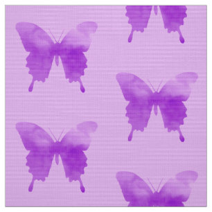 Waterverf Butterflies - Lavender en Violet Stof