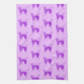 Waterverf Butterflies - Lavender en Violet Theedoek (Verticaal)