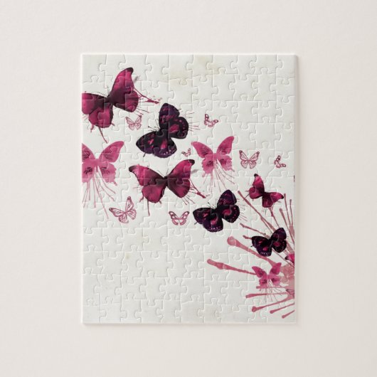 Waterverf Butterflies Legpuzzel (Verticaal)