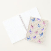 Waterverf Butterflies Monogram Gratitude Journal Notitieboek (Binnen)