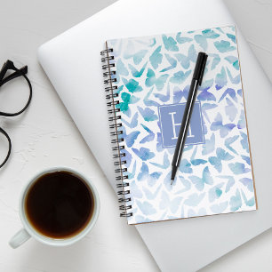 Waterverf Butterflies Monogrammen Notitieboek