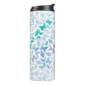 Waterverf Butterflies Monogrammen Thermosbeker (Gedraaid links)