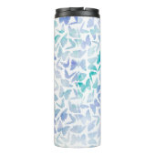 Waterverf Butterflies Monogrammen Thermosbeker (Achterkant)