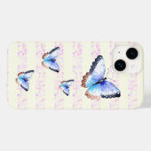 Waterverf Butterflies op bokeh Light Stripes Case-Mate iPhone Case (Achterkant (horizontaal))
