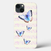 Waterverf Butterflies op bokeh Light Stripes Case-Mate iPhone Case (Achterkant)
