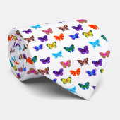 Waterverf Butterflies Patroon Stropdas (Opgerold)