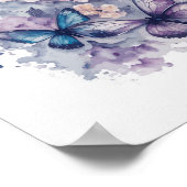 Waterverf Butterflies Poster (Hoek)