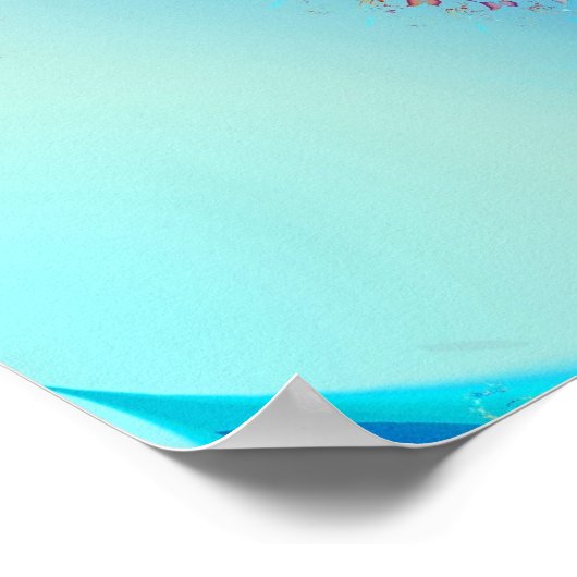 Waterverf Butterflies Poster (Hoek)