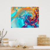 Waterverf Butterflies Poster (Keuken)