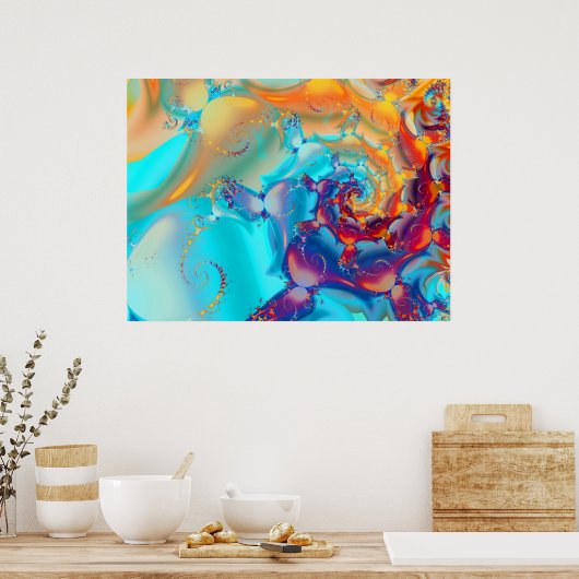 Waterverf Butterflies Poster (Keuken)