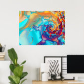 Waterverf Butterflies Poster (Thuiskantoor)